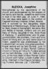 RUZICKA, Josephine Obituary RUZICKA, Josephine Obituary